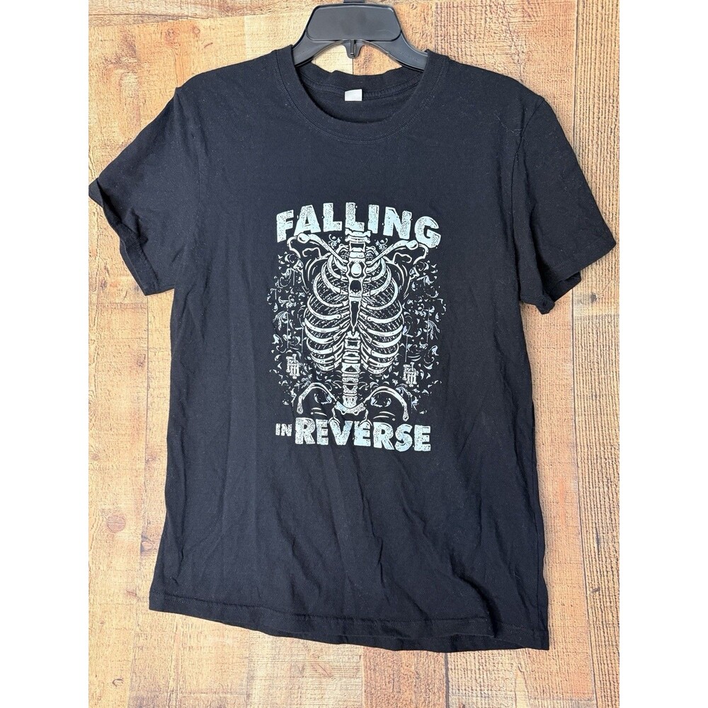 Falling In Reverse Shirt M Skeleton Graphic Emo Scene Mall Goth Metalcore Band